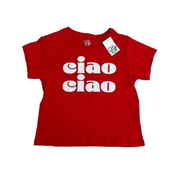 Chaser Ciao Cotton Modal Tee Red ( S ) - Picture 1 of 2